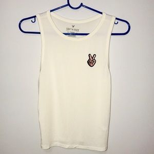 American Eagle Peace Tank Top